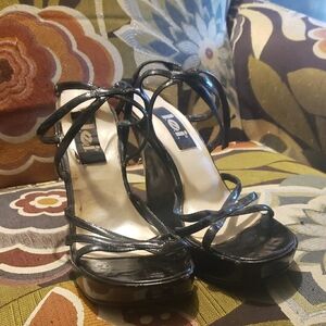 Elegant Black Strappy Heels